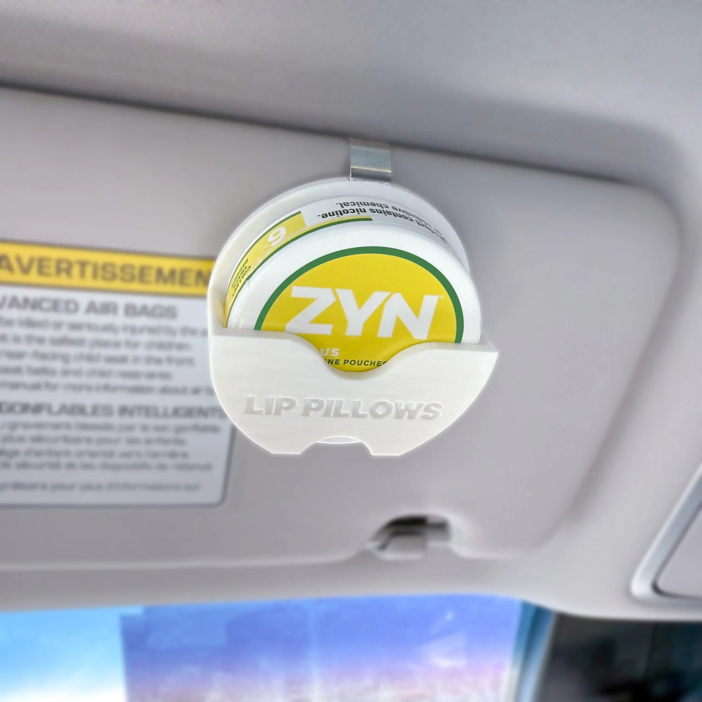 "Lip Pillows" Visor Clip